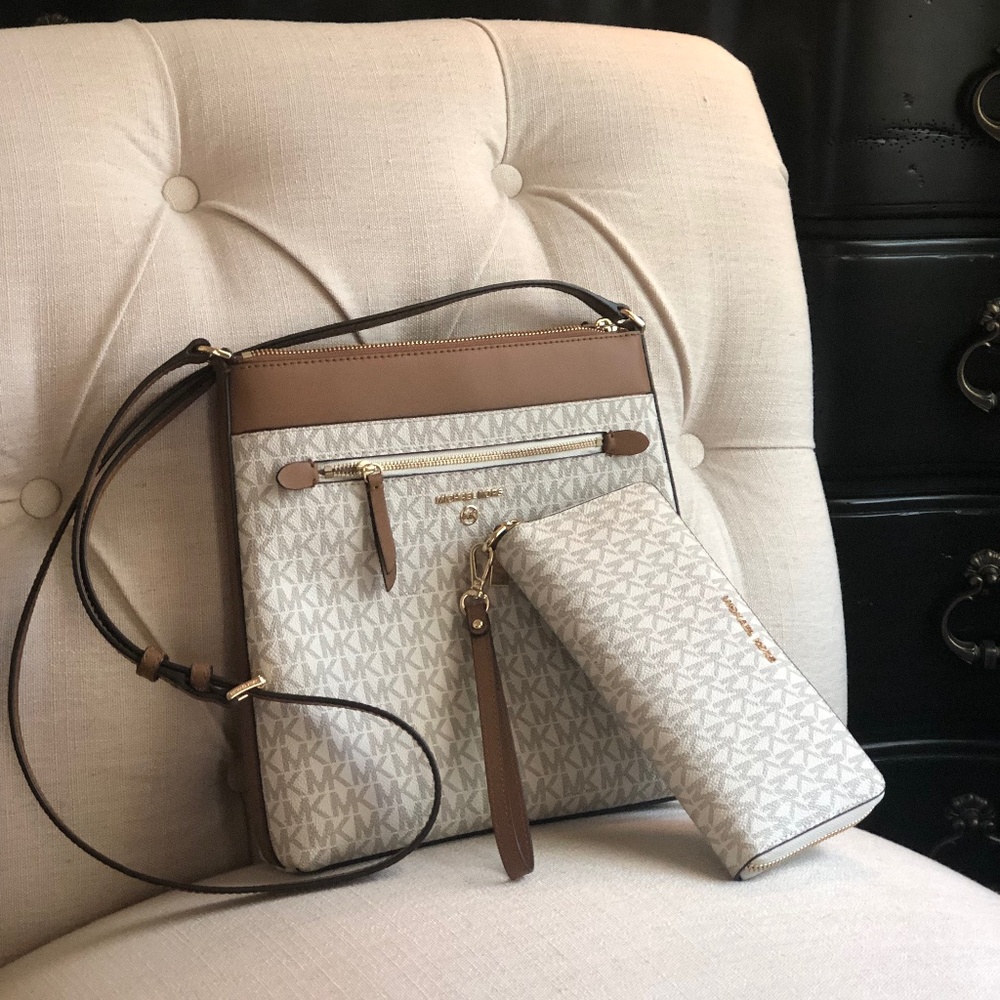 Michael Kors crossbody bag with matching wallet